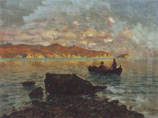 Italienische Kuste Mit Fischerboot - view 1