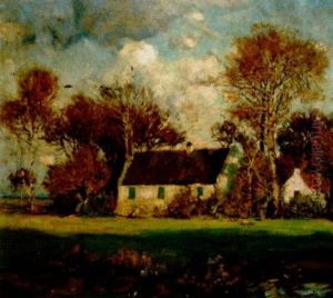 Landschaft Mit Bauernhaus by Franz Xaver Hoch