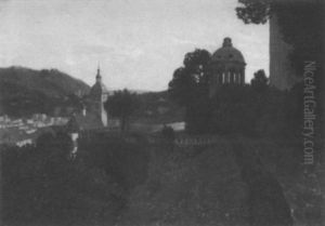 Blick Von Der Terrasse Des Neuen Schlosses Auf Baden-baden