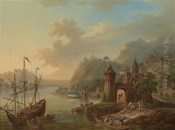 Eine Rheinlandschaft - view 1