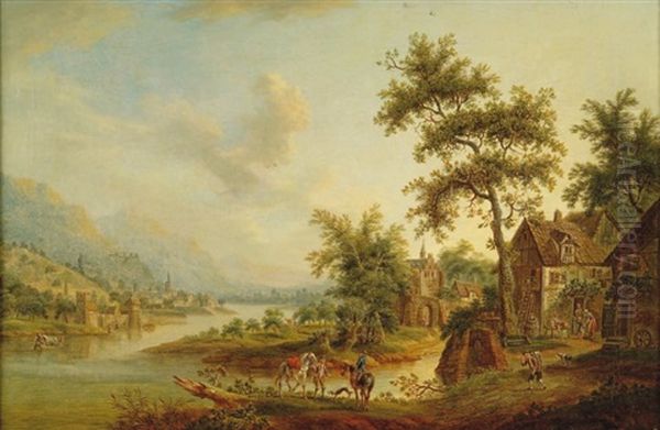 Paysage De La Vallee Du Rhin - view 1