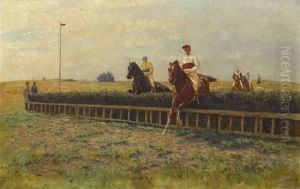 Hindernisreiter by Franz Gustav Hochmann