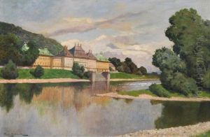 Blick Auf Schloss Pillnitz