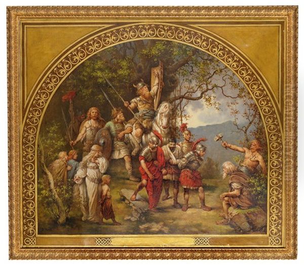 Teutons With Roman Prisoners - view 1