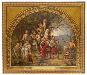 Teutons With Roman Prisoners by Daniel Hock