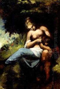 Frauen-halbakt Und Putto Frauen-halbakt Und Putto