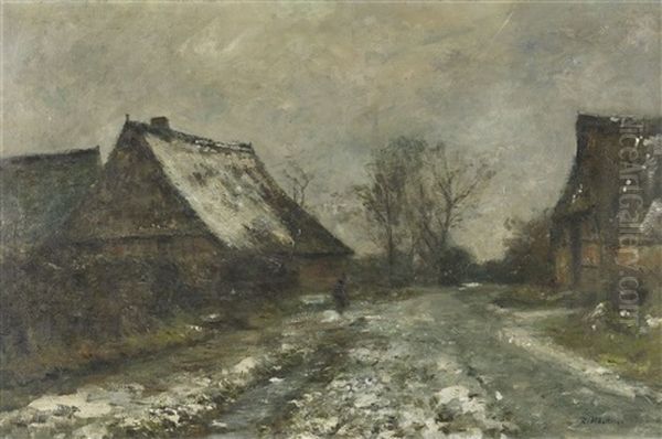 Winterlandschaft Mit Bauernhausern - view 1
