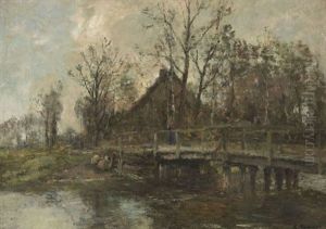 Bauernhof Am Wasser by Rudolf Hoeckner