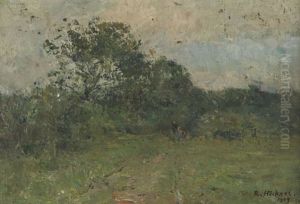 Landschaft Mit Kleinen Gestalten