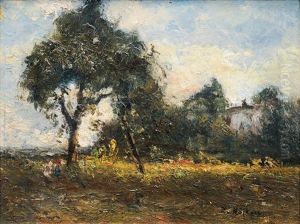 Garden With Pear Tree