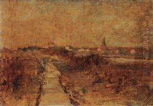 Landscape Near Wedel by Rudolf Hoeckner