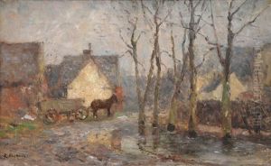Landscape In Niendorf by Rudolf Hoeckner