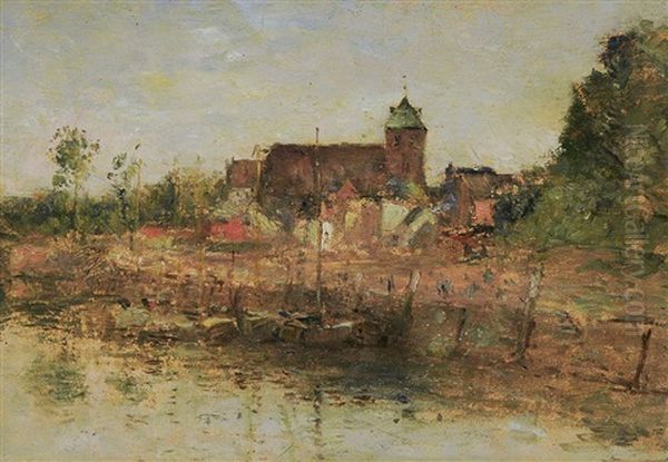 Holzhafen In Stade Mit St. Wilhadi Im Hintergrund - view 1