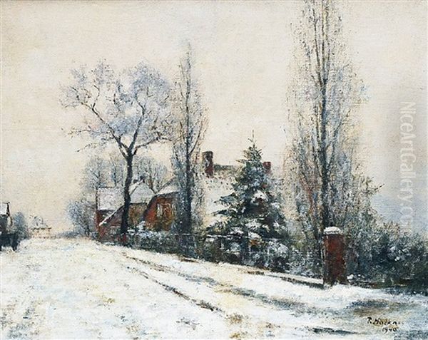 Winterliches Dorf - view 1