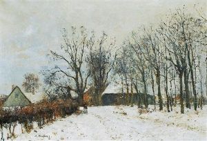 Verschneiter Weg In Wedel