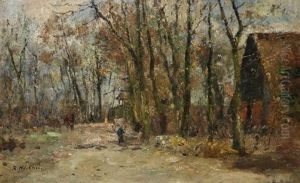 Alte Wedeler Dorfstrase by Rudolf Hoeckner