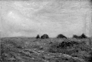 Landschaft Mit Heuhocken Landschaft Mit Heuhocken