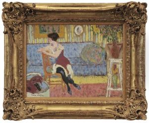 Woman Seated In An Interior by Pierre Hode