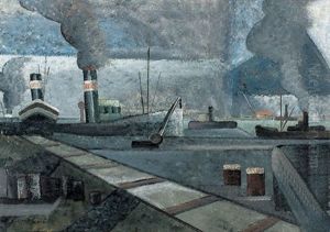 Hafenpartie Am Abend by Pierre Hode