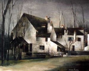 Le Moulin De Jarcy En Hiver by Pierre Hode