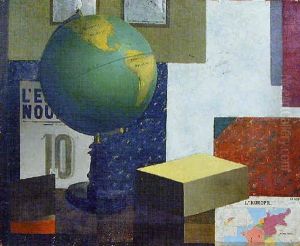 Composition Cubisante Au Globe Terrestre