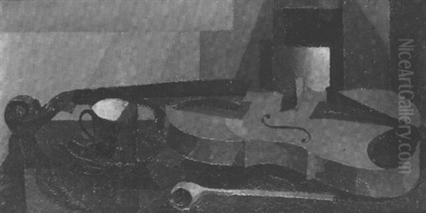Composition Au Violin Et A La Tasse - view 1