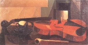 Composition Au Violon Et A La Tasse De Cafe