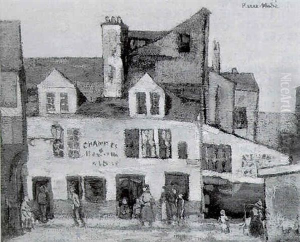 Personnages Dans Rue De Village - view 1