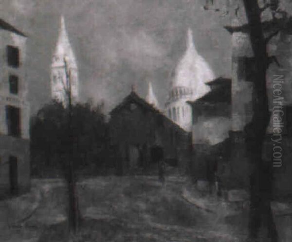 Rue Animee A Montmartre - view 1