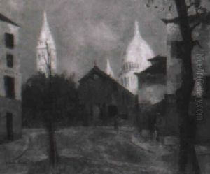 Rue Animee A Montmartre