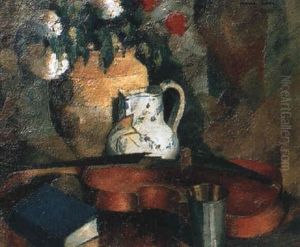 Composition Au Violon Et Au Pichet by Pierre Hode