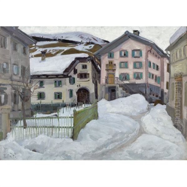 Engadiner Dorf (village In The Engadin) - view 1