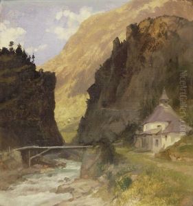Stalvedroschlucht (bei Airolo) by Ernst Hodel the Elder