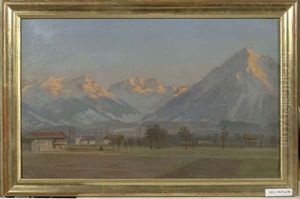 Berglandschaft by Ernst Hodel the Elder