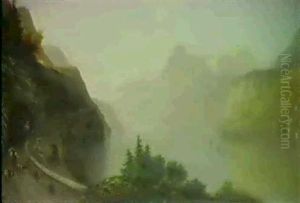 Blick Von Brunnen Auf Den Urnersee Mit Urirotstock Und      Seelisberg Im Hintergrund