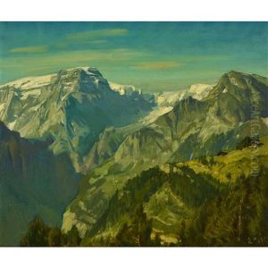 Todi (glarner Alpen) by Ernst Hodel the Younger