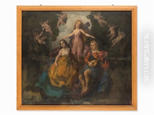 Three Graces With Putti - view 1