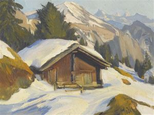Chalet Bei Gstaad by Ernst Hodel the Younger