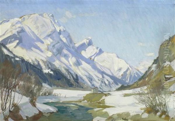 Verschneite Engadiner Landschaft - view 1