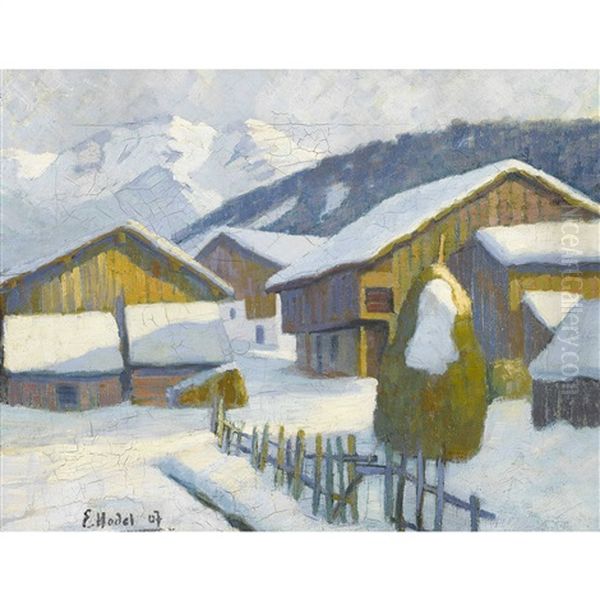 Winterliches Bergdorf - view 1