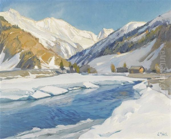 Winterlicher Bergbach - view 1