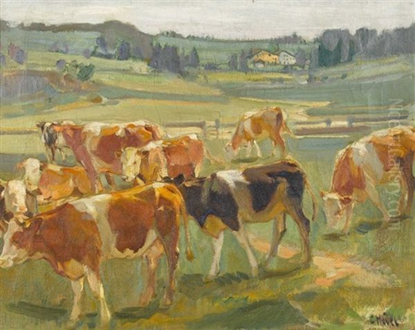 Weidende Kuhherde - view 1