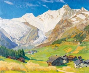 Saas-fee Im Sommer Mit Der Mischabelgruppe