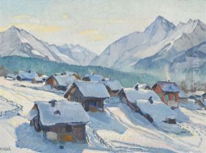 Winterliches Saas Im Prattigau