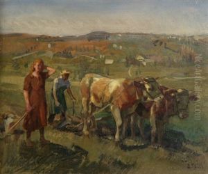 Auf Dem Acker by Ernst Hodel the Younger