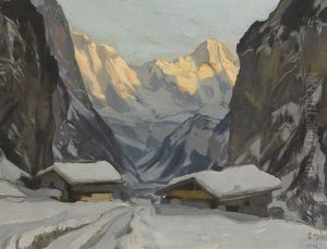 Winterliche Bergpartie
