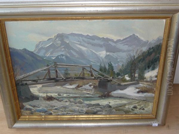Alpine Flusslandschaft Im Vorfruhling - view 1