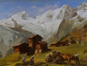 Saas Fee by Ernst Hodel the Younger