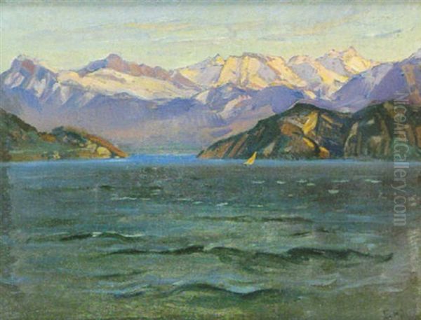 Vierwaldstattersee Mit Alpenkette - view 1