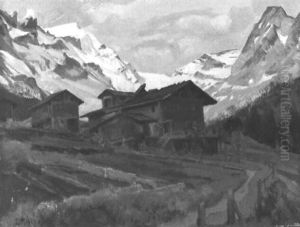 Alpental Mit Gehoft Und Gemusebeeten Alpental Mit Gehoft Und Gemusebeeten